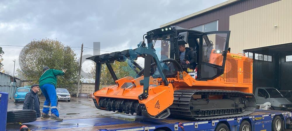 Отгрузка гусеничного мульчера FAE PT-300
